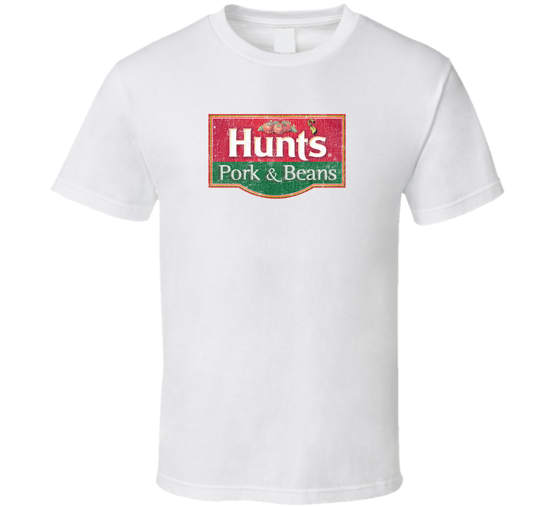 Hunts Pork Beans Foodie Food Fan Worn Look T Shirt