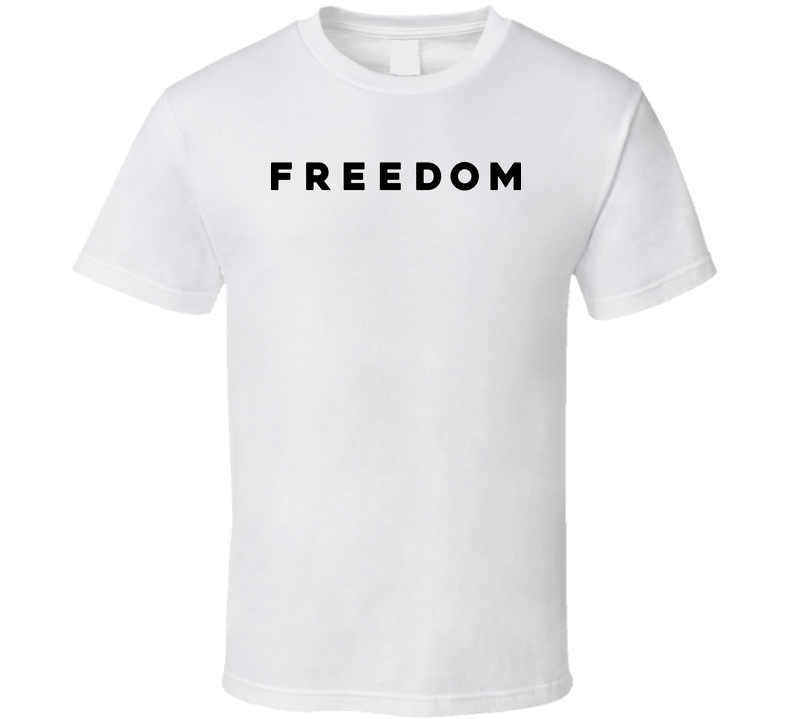 Freedom Charlie White T Shirt Freedom Charlie White T Shirt