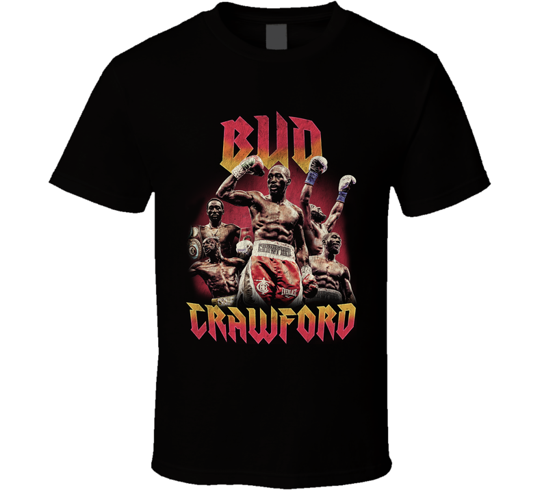Terence Bud Crawford Boxing Champ 90s Style Hip Hop Distressed Look T Shirt Terence Bud Crawford Boxing Champ 90s Style Hip Hop Distressed Look T Shirt