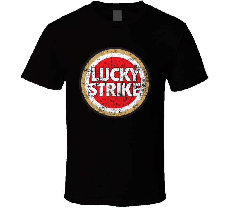 Lucky Strike Cigarettes Logo Distressed T Shirt Lucky Strike Cigarettes Logo Distressed T Shirt