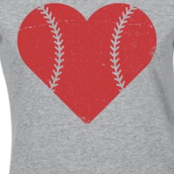 Love Baseball Heart T Shirt 13201322