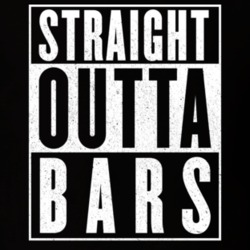 Straight Outta Bars Funny Hip Hop Rap Movie T Shirt 14184356