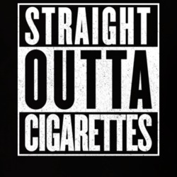 Straight Outta Cigarettes Funny Hip Hop Smoking T Shirt 14184382