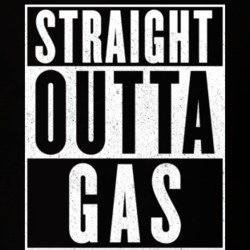 Straight Outta Gas Funny No Fuel Diesel T Shirt 14184407