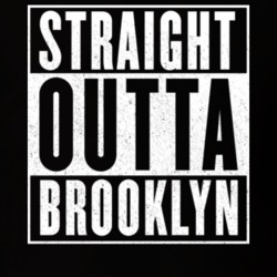 Straight Outta Brooklyn Hip Hop Parody T Shirt 14411389