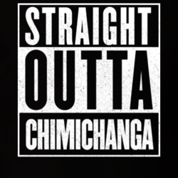 Straight Outta Chimichanga Funny Deadpool Movie T Shirt 14411858