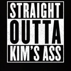 Straight Outta Kim's Ass Funny Kim Kardashian T Shirt 14413127
