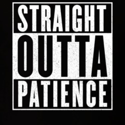 Straight Outta Patience Hip Hop Parody T Shirt 14413820