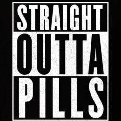 Straight Outta Pills Funny Meme Drugs T Shirt 14413865