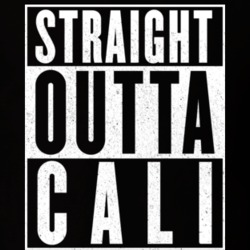 Straight Outta CALI California Hip Hop Parody T Shirt 14594560