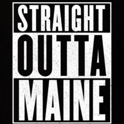 Straight Outta Maine Hip Hop Parody T Shirt 14595801