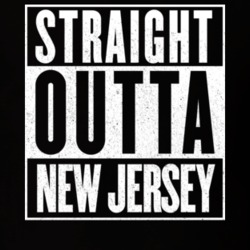 Straight Outta New Jersey Hip Hop Parody T Shirt 14596616