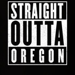 Straight Outta Oregon Hip Hop Parody T Shirt 14597110