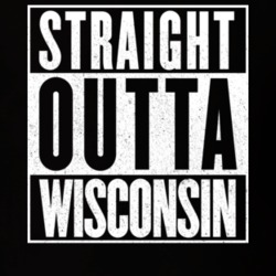 Straight Outta Wisconsin Hip Hop Parody T Shirt 14597959