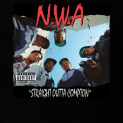 NWA Straight Outta Compton Album Cover Worn Look T Shirt 14688393