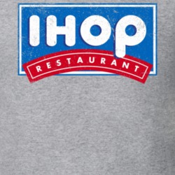 IHOP Love Breakfast Pancakes Worn Look Logo T Shirt 14689794