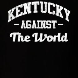 Kentucky Against The World Worn Look Black T Shirt 18657438