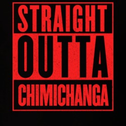 Straight Outta Chimichanga Movie Deadpool Red T Shirt 18719121