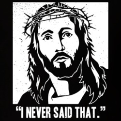 I Never Said That Funny Jesus Quotes Worn Look T Shirt 18953885