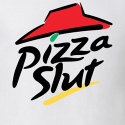 Pizza Slut New Logo White T Shirt 19104088