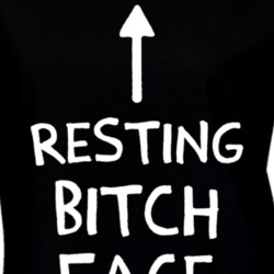 Resting Bitch Face Arrow Black T Shirt 19120751