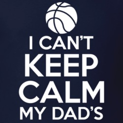 I Can't Keep Calm My Dad's The Coach Basketball Sports T Shirt 19601949