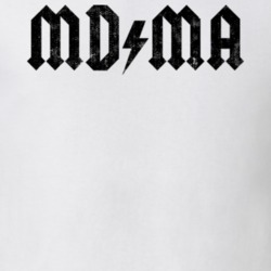 MDMA Club Partying Rave Festival Molly White Worn Look T Shirt 19760790