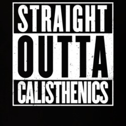 Straight Outta Calisthenics Bodyweight Fitness Worn Look T Shirt 19982981