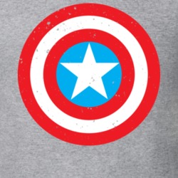 Captain America Shield Worn Look T Shirt 21842260