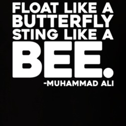 Muhammad Ali Sting Like A Bee Quote T Shirt 22533981