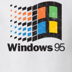 Windows 95 Logo Worn Look T Shirt 22829477