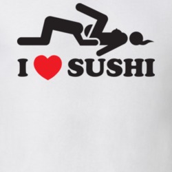 I Heart Sushi White T Shirt 22832812