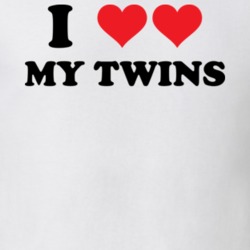 I Heart Love My Twins T Shirt 32132796