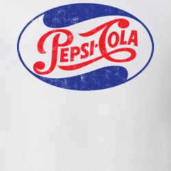 Pepsi Cola Old Logo Worn Look T Shirt 32645444