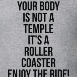 Anthony Bourdain Your Body Is A Roller Coaster Tv Chef Cook T Shirt 34275748