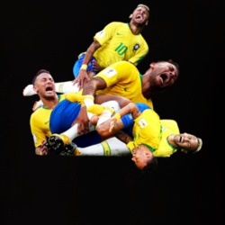 Neymar Jr Flop Rolling Meme Brazil Football Soccer Futbol World Cup T Shirt 34384168
