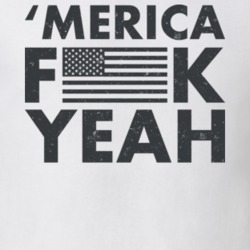 Merica Fuck Yeah Worn Look T Shirt 9412133