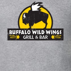 Buffalo Wild Wings Grill And Bar Logo Distressed T Shirt 9509226