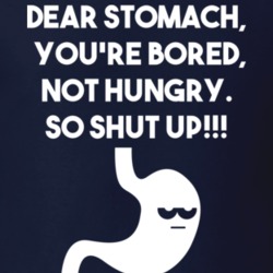 Dear Stomach You Are Bored Not Hungry So Shut Up T Shirt 9850927