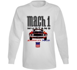 Mustang 1969mach 1 American Made Musclecar Gift Long Sleeve T Shirt 39015009