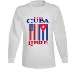 Viva Cuba Libre Free Cuba Freedom Protest Long Sleeve T Shirt 39018235