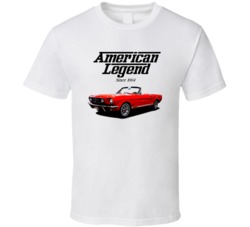 65 Mustang Convertible Candy Red American Legend Since 1964 Premium Gift T Shirt 39026884