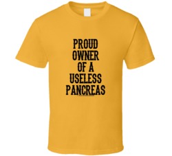 Gold Proud Owner Of A Useless Pancreas Type 2 Diabetes T Shirt 39046986