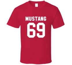 Mustang 69 Jersey Style 1969 Ponycar Gift T Shirt 39082335