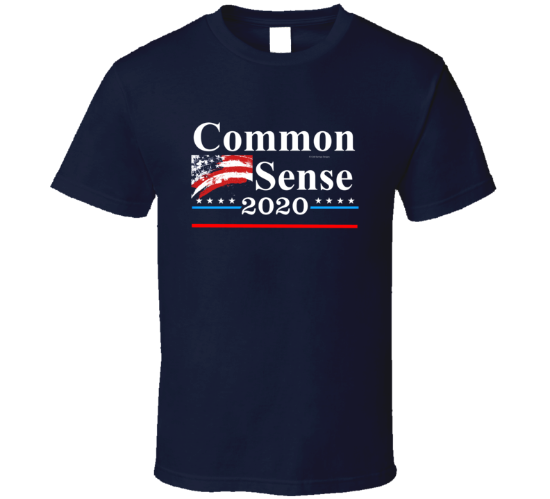 Common Sense 2020 President Campaign Funny T Shirt Common Sense 2020 President Campaign Funny T Shirt