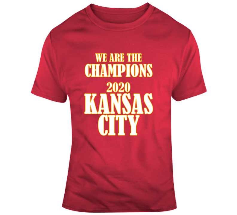We Are The Champions 2020 Kansas City Gift Chiefs Bowl Football Tribute T Shirt We Are The Champions 2020 Kansas City Gift Chiefs Bowl Football Tribute T Shirt