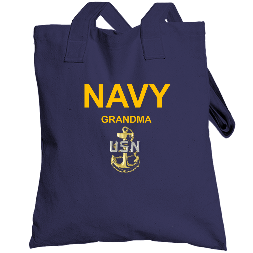Navy Grandma Usn Anchor Military Family Veteran Gift Totebag Navy Grandma Usn Anchor Military Family Veteran Gift Totebag
