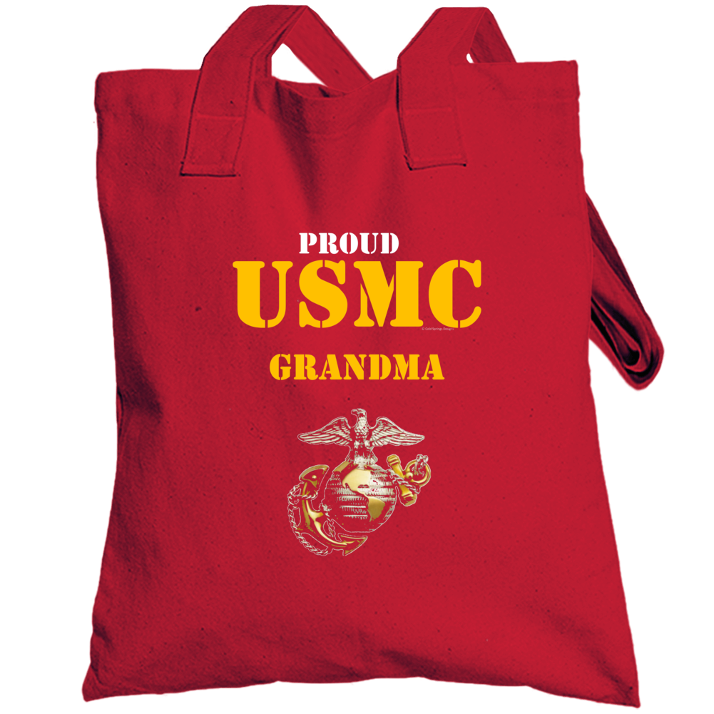 Proud Usmc Grandma Marine Corps Military Family Veteran Gift Vet Father Mother Grunt Totebag Proud Usmc Grandma Marine Corps Military Family Veteran Gift Vet Father Mother Grunt Totebag