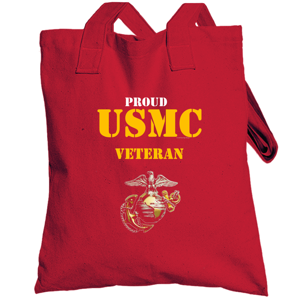 Proud Usmc Veteran Vet Military Family Gift Grunt Totebag