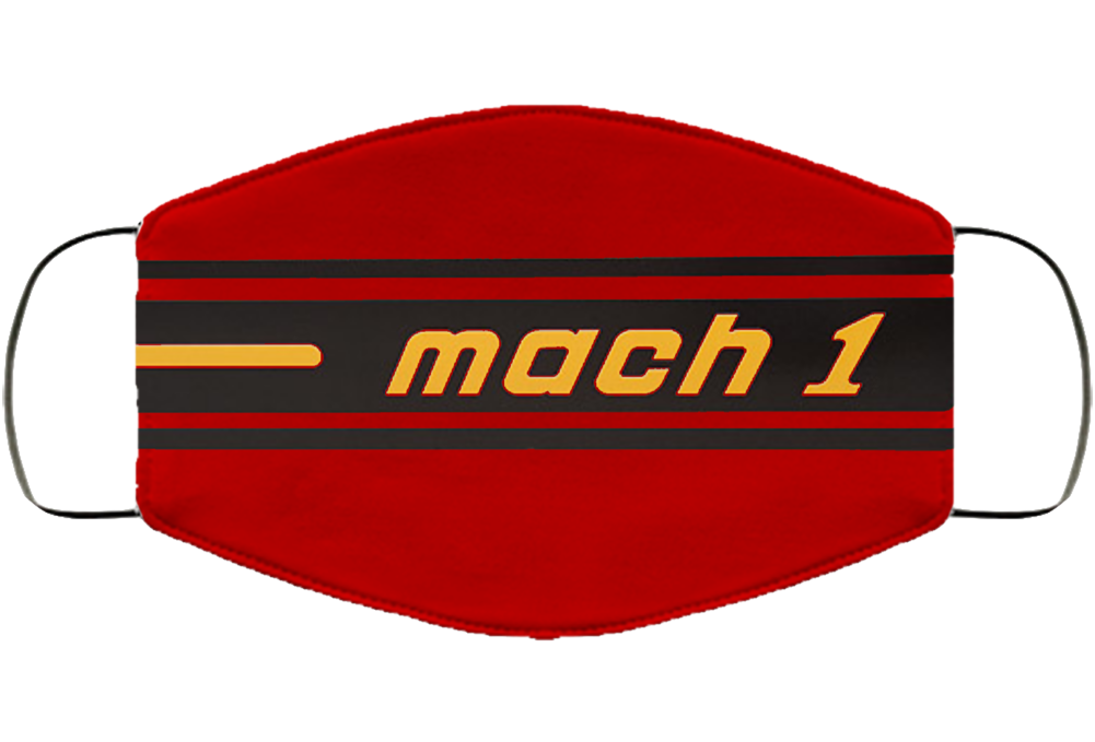 Mach 1 Stripe Face Mask Ford Mustang Face Mask Cover Mach 1 Stripe Face Mask Ford Mustang Face Mask Cover